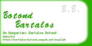 botond bartalos business card